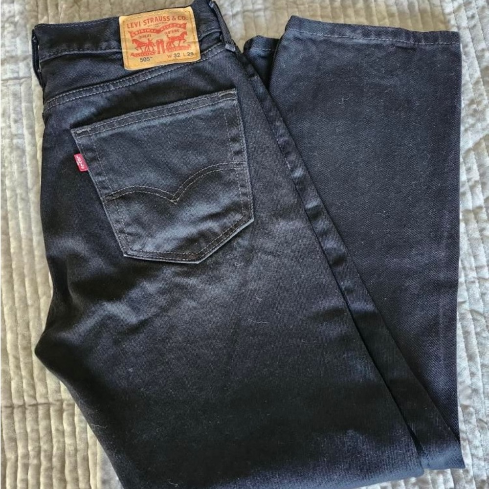 Mens Black 505 Levi’s